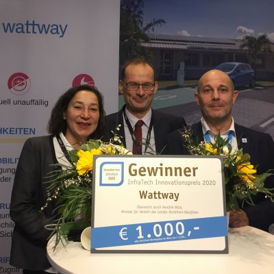 WATTWAY ERHÄLT DEN INNOVATIONSPREIS INFRATECH 2020